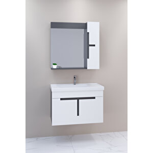 Tempo 80 Cm Banyo Dolabı - Boy Dolap Hariç