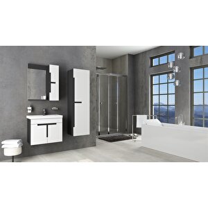 Tempo 60 Cm Banyo Dolabı - Boy Dolap Dahil