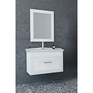 Monaco 80 Cm Banyo Dolabı Beyaz -  Boy Dolap Hariç