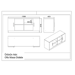 Robin Home Verona Abcdf Ofis Büro Masa Takımı Beyaz