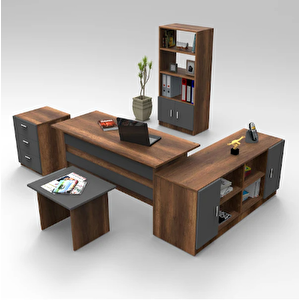 Robin Home Verona Abcdf Ofis Büro Masa Takımı Barok-gri