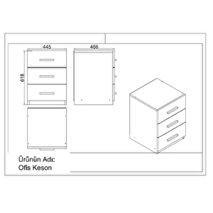 Robin Home Verona Abcde Ofis Büro Masa Takımı Makam Takımı Beyaz