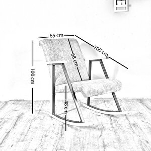 Aila Ahşap Sallanan Sandalye Koltuk