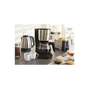 Filtre Kahve Makinesi, 1,2 Lt Kapasite, Otomatik Kapanma, Cam Demlikli, Hd7462/20