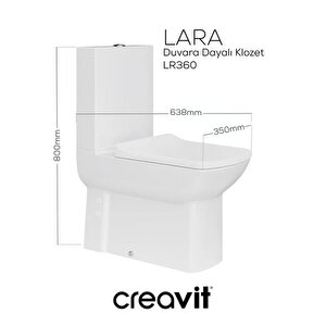 Lr360 Lara Duvara Tam Dayalı Klozet Seti