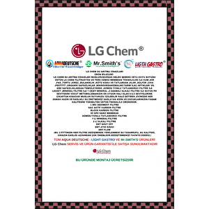 Lg Chem Cool Montaj Dahi̇l Kirmizi Renk 8 Lt 7 Fi̇li̇tre 14 Aşamali Su Aritma Ci̇hazi.