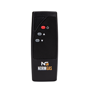 Normgas Dış Mekan Halojen İnfrared Kumandalı Siyah Isıtıcı  Nm001-1-2000w