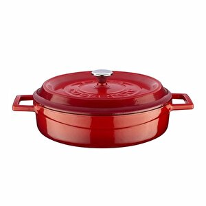 Lava Chef 8 Parça Döküm Kırmızı Pi̇şi̇rme Seti̇