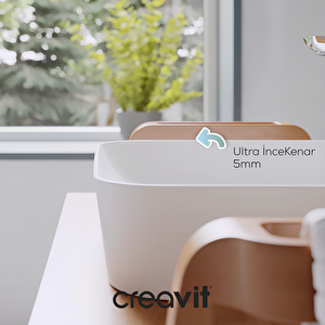 Ultra Kare Deliksiz Çanak Lavabo 40 Cm  UL040-00CB00E-0000
