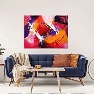 Tablolife Vivid - Yağlı Boya Dokulu Tablo 90x120 Cm Çerçeve - Gümüş 90x120 cm