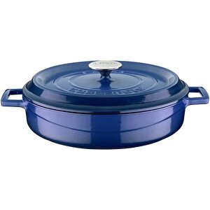 Trendy Tencere Seti 2'li Mavi - 24 Cm Derin - 28 Cm Yayvan