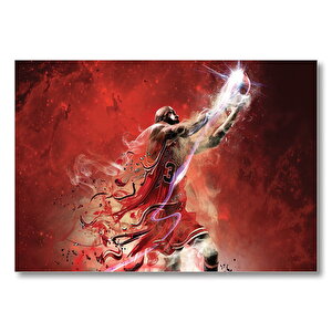 Michael Jordan Duman  Mdf Ahşap Tablo 25x35 cm