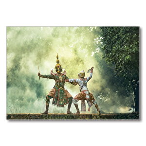 Tayland Sanatı  Mdf Ahşap Tablo 25x35 cm