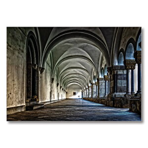 Manastır Ziyareti  Mdf Ahşap Tablo 50x70 cm