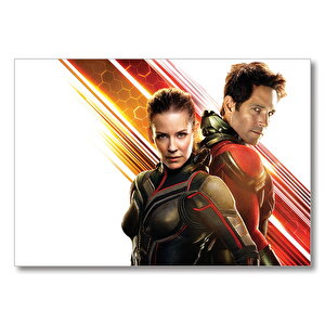 Ant Man Ve Hope Van Dyne Görseli  Mdf Ahşap Tablo
