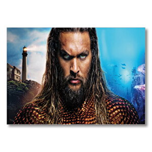 Aquaman Keskin Bakışlar  Mdf Ahşap Tablo 25x35 cm