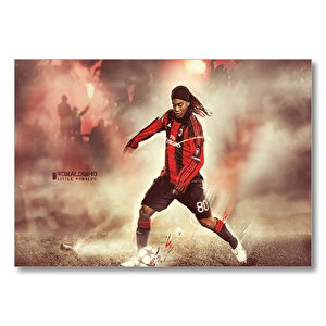 Ronaldınho Ac Milan  Mdf Ahşap Tablo 25x35 cm