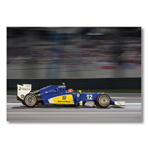 F1 2016 Yarış  Mdf Ahşap Tablo 50x70 cm