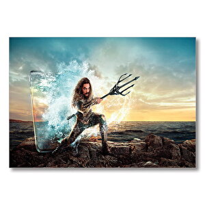 Aquaman Jason Momoa Görseli  Mdf Ahşap Tablo 35x50 cm