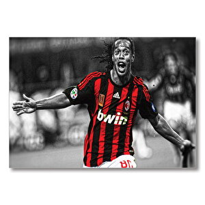 Ronaldinho Gol Sevinci  Mdf Ahşap Tablo 25x35 cm