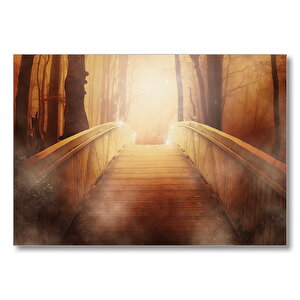 Işıklı  Köprü  Mdf Ahşap Tablo 50x70 cm