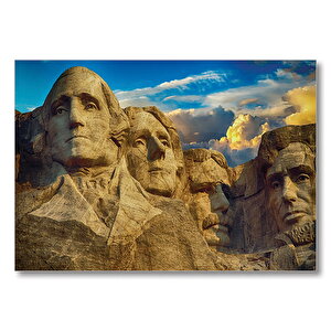 Rushmore Dağı Anıtı  Mdf Ahşap Tablo 50x70 cm