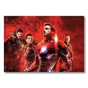 Avengers Dr.strange Spider Man Ve Iron Man  Mdf Ahşap Tablo 50x70 cm