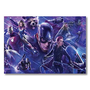 Avengers Bütün Kahramanlar Birlikte  Mdf Ahşap Tablo 50x70 cm