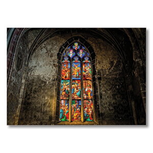 Yangından Sonra Notre Dame  Mdf Ahşap Tablo 35x50 cm