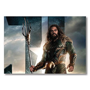 Aquaman Savaşa Hazır  Mdf Ahşap Tablo 50x70 cm