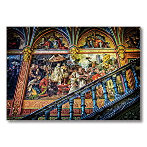 Barok Mimari  Mdf Ahşap Tablo 50x70 cm