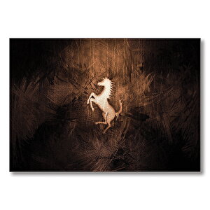 Mustang Logo  Mdf Ahşap Tablo 35x50 cm