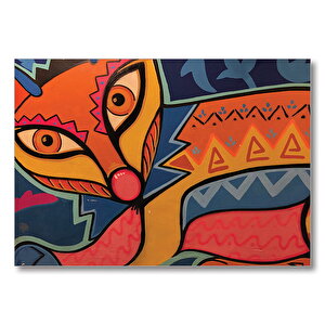 Kübizim Sanatı  Mdf Ahşap Tablo 35x50 cm