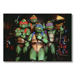 Ninja Kaplumbağaları  Mdf Ahşap Tablo 50x70 cm