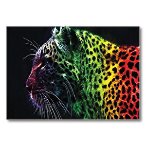 Renkli Çita  Mdf Ahşap Tablo 35x50 cm