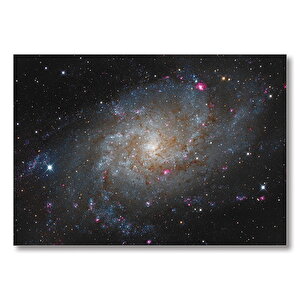 Üçgen Gökadası  Mdf Ahşap Tablo 25x35 cm