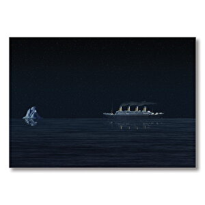 Titanic Buz Dağ  Mdf Ahşap Tablo 50x70 cm
