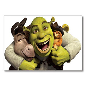 Shrek Donkey Puss  Mdf Ahşap Tablo 50x70 cm