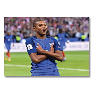 Kylian Mbappé 2018 Fıransa  Mdf Ahşap Tablo 25x35 cm