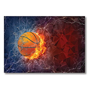 Basketbol Sanatı  Mdf Ahşap Tablo 35x50 cm