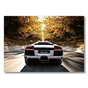 Lamborghini Gran Turismo  Mdf Ahşap Tablo 50x70 cm