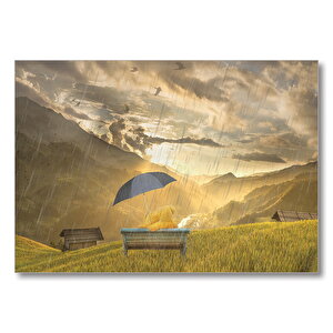 Oyuncak Ayılar Panorama Doğa  Mdf Ahşap Tablo 50x70 cm