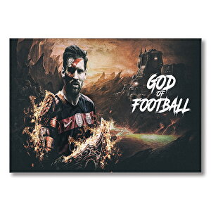 Messi İyi Futbol  Mdf Ahşap Tablo 50x70 cm