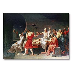 Sokrates Ve Baldıran Zehiri  Mdf Ahşap Tablo 50x70 cm