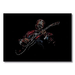 Riley B. King  Mdf Ahşap Tablo 25x35 cm