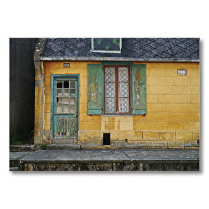 Nostaljik Ev  Mdf Ahşap Tablo 50x70 cm
