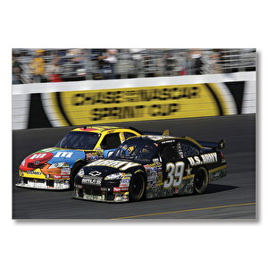 Nascar Yarış Otomobili  Mdf Ahşap Tablo 35x50 cm