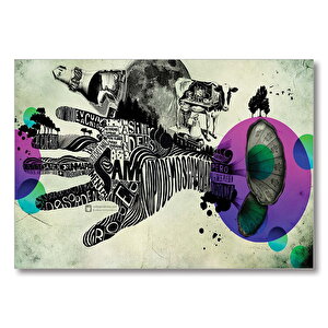 Hand Fingers Surrealism  Mdf Ahşap Tablo 35x50 cm