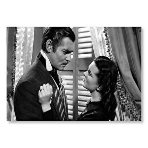 Gone With The Wind Film Afişi  Mdf Ahşap Tablo 50x70 cm