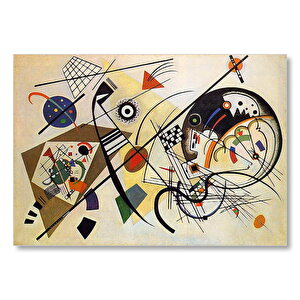 Kandinsky Sanat Resimleri  Mdf Ahşap Tablo 35x50 cm